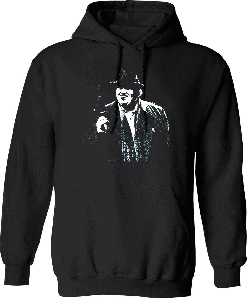 Funny Vintage Ultimate Frisbee Heartbeat Flatball Hoodie - Black
