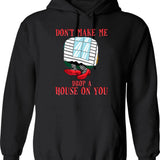 Funny Water Polo Shirt Etc. Dominate Or Drown Water Polo Funny Saying Grunge Distressed Vintage Style Hoodie - Black