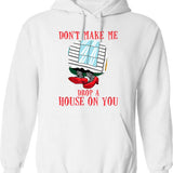 Funny Water Polo Shirt Etc. Dominate Or Drown Water Polo Funny Saying Grunge Distressed Vintage Style Hoodie - White