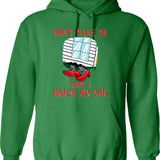 Funny Water Polo Shirt Etc. Dominate Or Drown Water Polo Funny Saying Grunge Distressed Vintage Style Hoodie - Green