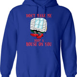 Funny Water Polo Shirt Etc. Dominate Or Drown Water Polo Funny Saying Grunge Distressed Vintage Style Hoodie - Blue