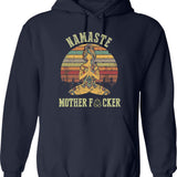 Funny Women's Biker Hoodie - Mermaids Who Love Motorcycles - Navy