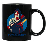 Futbol Is Life Black Coffee Mug, Gift Coffee Mug - Black