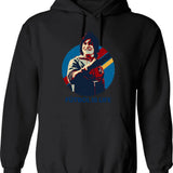 Futbol Is Life Graphic Pullover Hoodie - Black