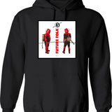 Futbol Is Life Retro Vintage Hoodie - Retro Graphic Cosy Pullover - Black