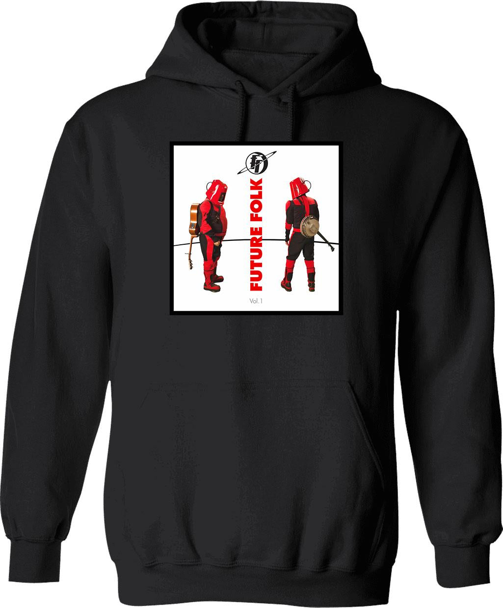 Futbol Is Life Retro Vintage Hoodie - Retro Graphic Cosy Pullover - Black