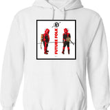 Futbol Is Life Retro Vintage Hoodie - Retro Graphic Cosy Pullover - White