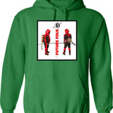 Futbol Is Life Retro Vintage Hoodie - Retro Graphic Cosy Pullover - Green