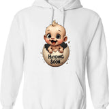 Future Mom - Baby On The Way Hoodie - White