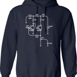 Future Worm Food (funny Gothic Worm Design) Hoodie - Navy