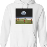 Galactic Fest Hoodie - Retro Graphic Pullover Hoodie for Men & Women - White