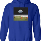 Galactic Fest Hoodie - Retro Graphic Pullover Hoodie for Men & Women - Blue