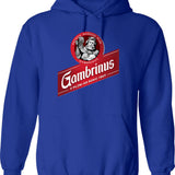 Galactic Golfers Hoodie - Retro Graphic Pullover Hoodie for Men & Women - Blue