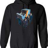 Game Movies Funny Video Vintage Gaming Hoodie - Black