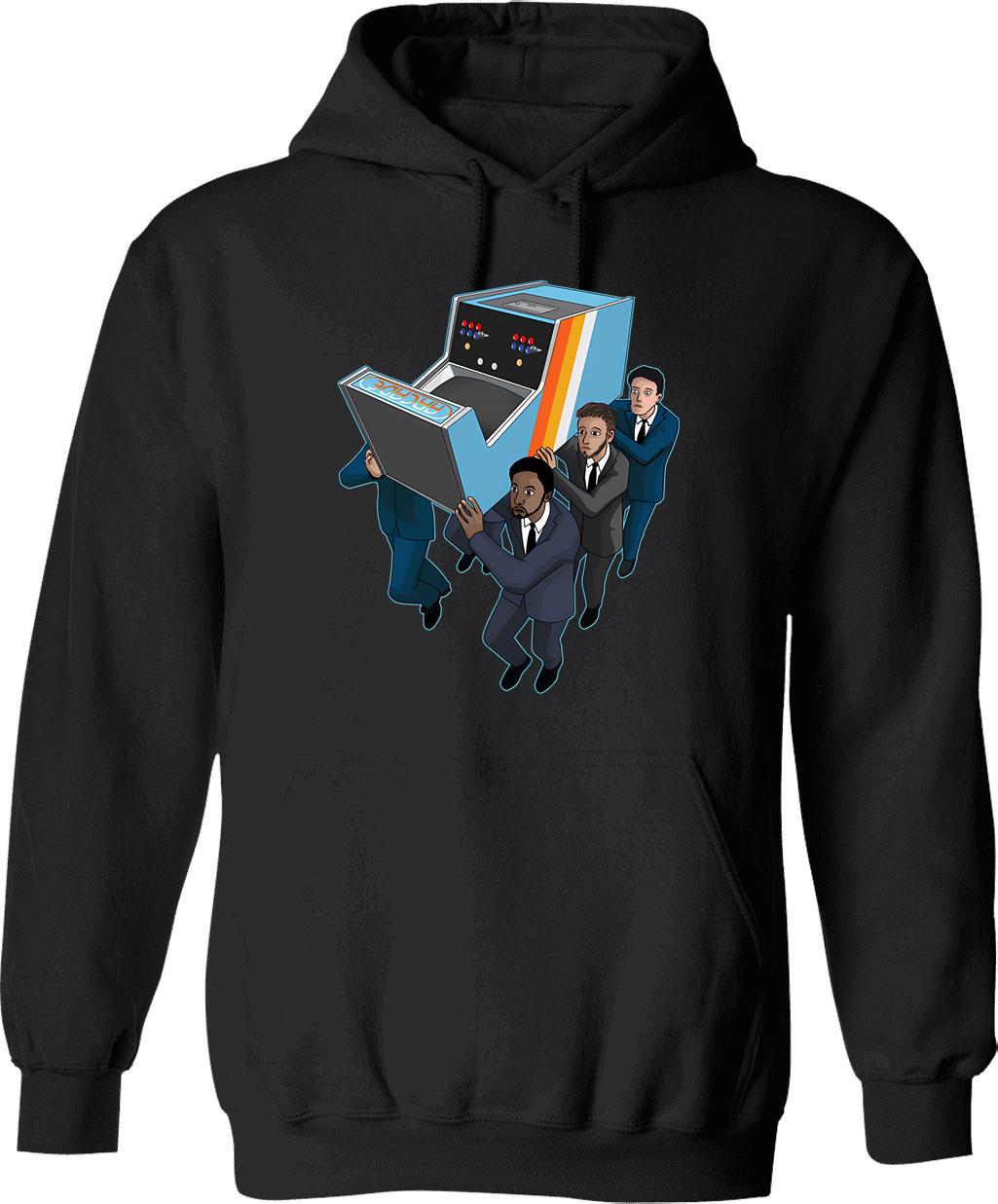 Game Movies Funny Video Vintage Gaming Hoodie - Black