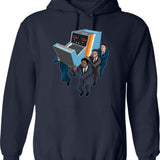 Game Movies Funny Video Vintage Gaming Hoodie - Navy