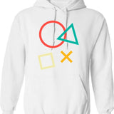 Game Vintage Movies Video Funny Gaming Hoodie - White