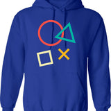 Game Vintage Movies Video Funny Gaming Hoodie - Blue