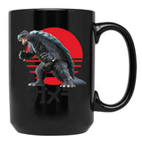 Gamera Attack Black Coffee Mug, Gift Coffee Mug