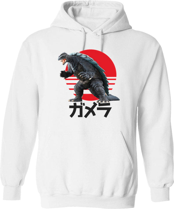 Gamera Attack Graphic Pullover Hoodie - White