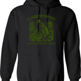Gardener Women Gardening Because Murder Is Wrong Hoodie - Black