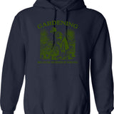 Gardener Women Gardening Because Murder Is Wrong Hoodie - Navy