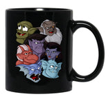 Gargoyles Movie Dragon Monsters Falling-Wing Demon Cartoon Halloween Black Coffee Mug, Gift Coffee Mug - Black