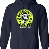 Gas Monket Hoodie - Retro Graphic Pullover Hoodie for Men & Women - Navy