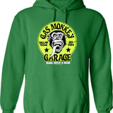 Gas Monket Hoodie - Retro Graphic Pullover Hoodie for Men & Women - Green
