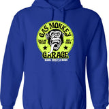 Gas Monket Hoodie - Retro Graphic Pullover Hoodie for Men & Women - Blue