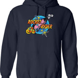 Gay Cock Willy Hoodie - Retro Graphic Pullover Hoodie for Men & Women - Navy