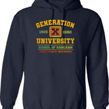 Gen-x Raised On Hose Water And Neglect Hoodie - Navy
