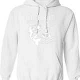 Generic I Jerk It Every Chance I Get Funny Fishing Graphic Pullover Hoodie - White