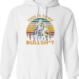 Generic Vintage Design This Is Some Bullshit Graphic Pullover Hoodie - White