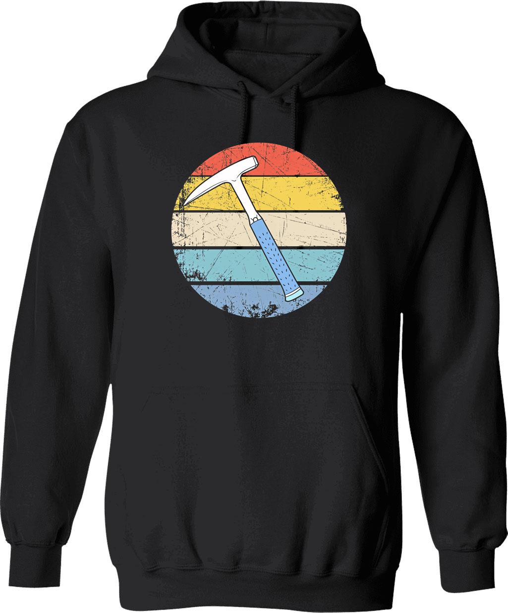 Geoff - Balls Hoodie - Retro Graphic Pullover Hoodie for Men & Women - Black