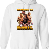 Gervinho's Big Shiny Forehead Hoodie - Retro Graphic Pullover Hoodie for Men & Women - White