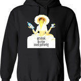 Get Dead Bygones Hoodie - Retro Graphic Pullover Hoodie for Men & Women - Black