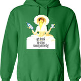 Get Dead Bygones Hoodie - Retro Graphic Pullover Hoodie for Men & Women - Green