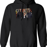 Get On The Beers Essential Hoodie - Retro Graphic Pullover Hoodie for Men & Women - Black