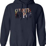 Get On The Beers Essential Hoodie - Retro Graphic Pullover Hoodie for Men & Women - Navy
