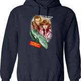 Get Outta My Pub Hoodie - Retro Graphic Pullover Hoodie for Men & Women - Navy