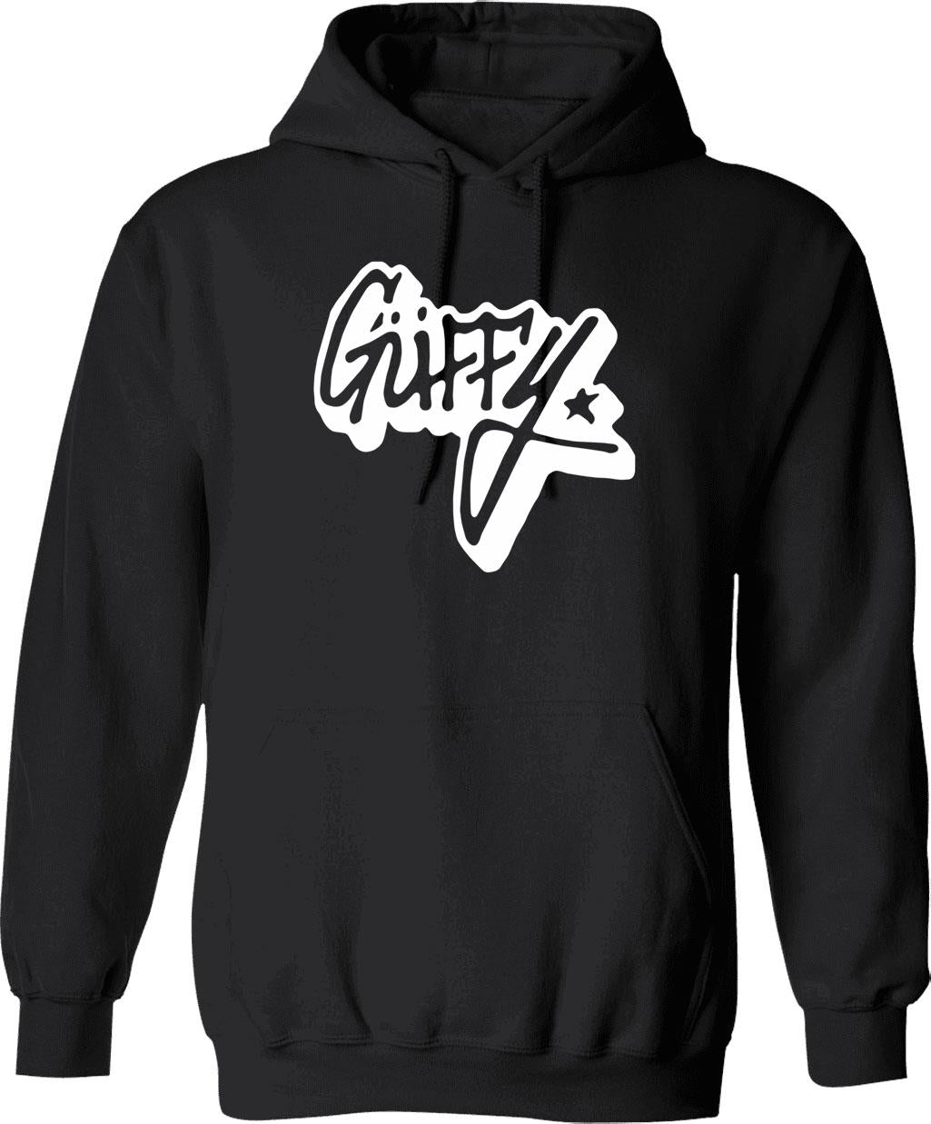 Gffy Guffy Clothing Brand Dripping Red Graffiti Design Logo From Los Santos San Andreas Hoodie - Black