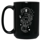 Ghibli Studios Family Black Coffee Mug, Gift Coffee Mug - Black