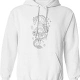 Ghibli Studios Family Graphic Pullover Hoodie - White