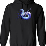 Ghost Leviathan Graphic Pullover Hoodie - Black