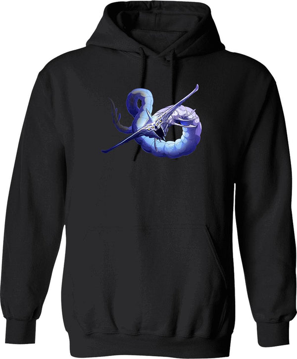 Ghost Leviathan Graphic Pullover Hoodie - Black