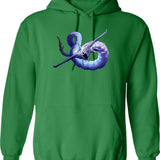 Ghost Leviathan Graphic Pullover Hoodie - Green