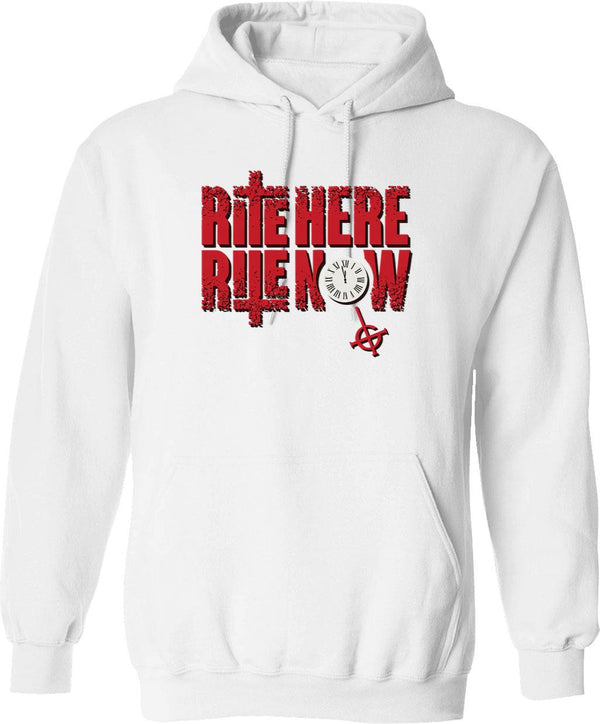 Ghost – Rite Here Rite Now Title Graphic Pullover Hoodie - White