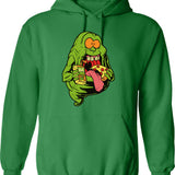 Ghostbusters Hoodie - Retro Graphic Pullover Hoodie for Men & Women - Green