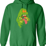 Gffy Guffy Clothing Brand White Outline Transparent Design Logo From Los Santos San Andreas Hoodie - Green